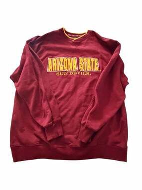Vintage Cadre Arizona State Sun Devils Sweatshirt Maroon Gold XL